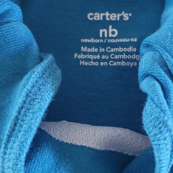 Carter's Boy's "Daddy's Little Monster" Onesie & Gray Pants Size NB - Picture 5 of 8